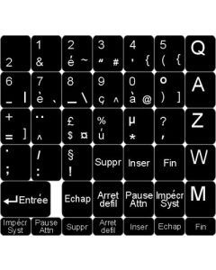Autocolantes para o teclado - Francês