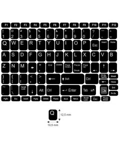 N1 Autocolantes - kit grande - fundo preto - 12,5:10,5mm