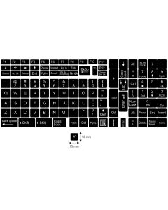 N12 Autocolantes - kit grande - fundo preto - 13:13mm