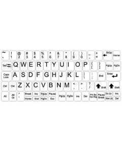 Autocolantes para o teclado - conjunto grande - fundo branco