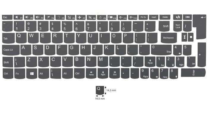 N23 Autocolantes Lenovo - kit grande - fundo cinza - 14,5:14,5mm